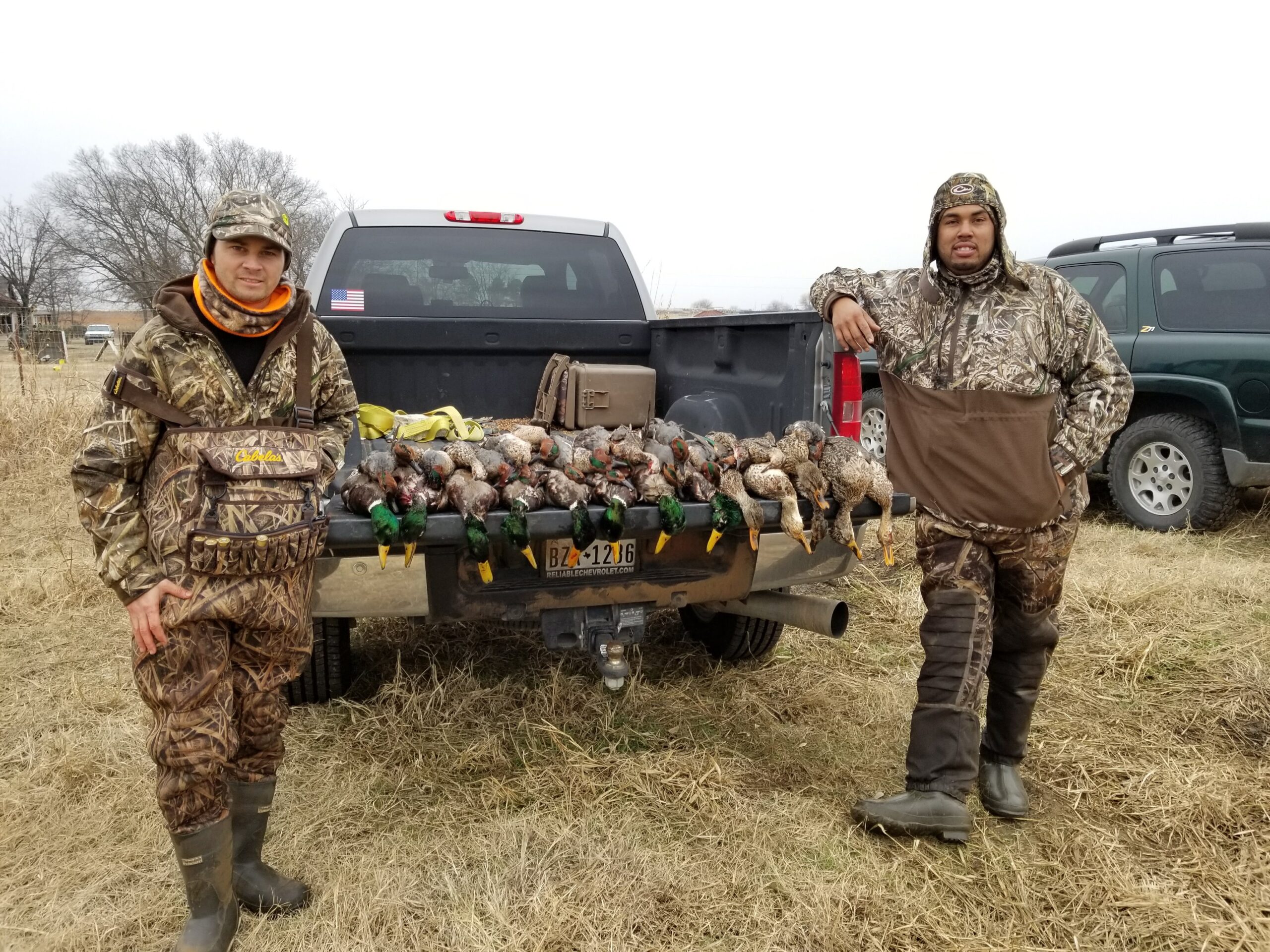 Successful mallard hunt with guides